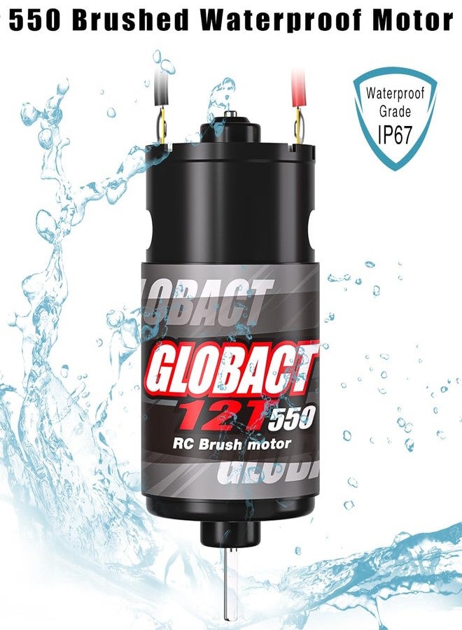 GLOBACT RC Motor 550 12T Brushed Motor for 1/10 Slash ARRMA Granite Senton Axial Redcat HSP HPI Wltoys Kyosho - Image 3